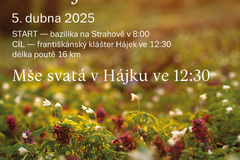 Walking pilgrimage to Hájek