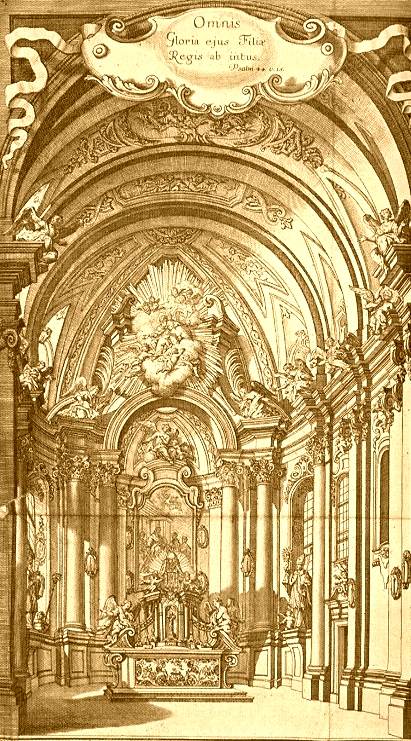Hlavní oltář po r. 1732
